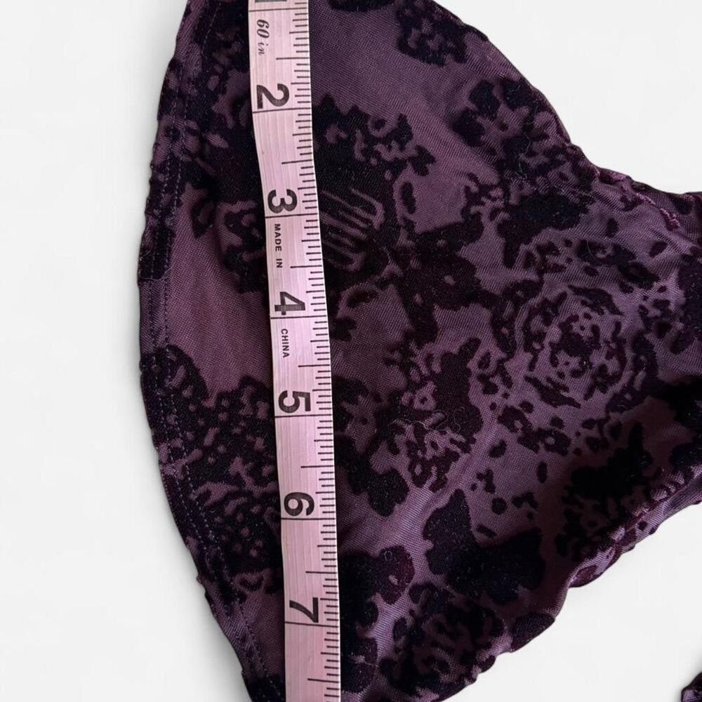 Free-people Women's Purple and Burgundy Blouse - Picture 5 of 8
